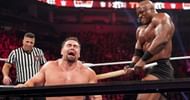 Lashley beats Rusev up